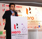 Mr. Aakash Ohri, Director- DLF Golf Resort Ltd. delivering Speech.